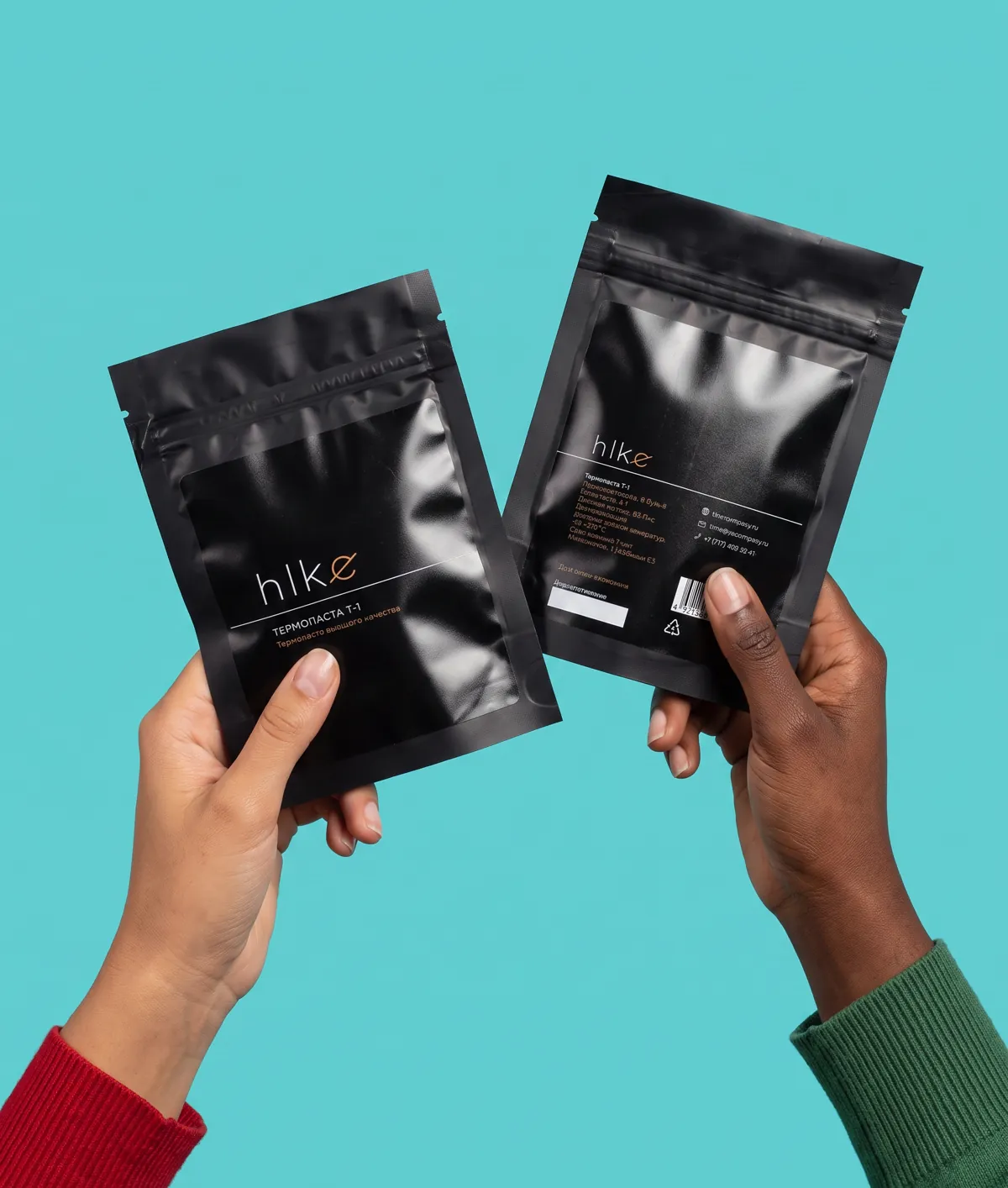 hike packs in hands